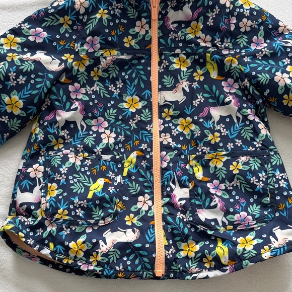 Floral Kids Jacket with Unicorn Print - Picture 2 of 6